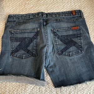 Women’s 7 for all mankind, jean shorts